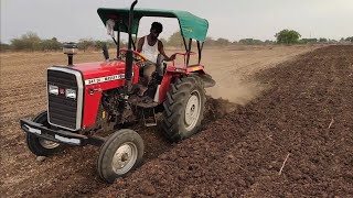 Massey Ferguson 241 dynatrack on 2 mb plough