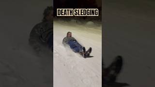 Death Sledging.      #norway #sledging #toboggan #youtubeshorts #reels #viralvideo