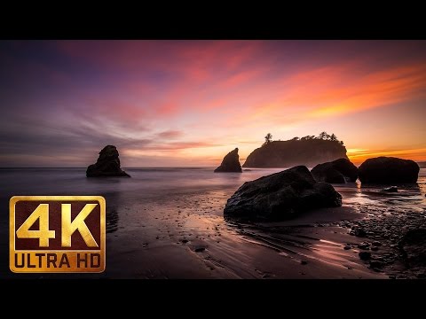 2 Hours Ocean Waves 4K Video - Nature Relaxation Sunset at Ruby Beach - Ocean Sounds 2 Hours Ocean Waves 4K Video - Nature Relaxation Sunset at Ruby Beach - Ocean Sounds