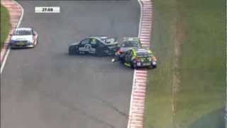 BTCC 2013 Brands Hatch Goff, Turkington Unfall