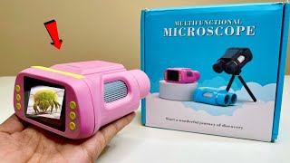 Microscope With Dual Lens 2 inch Screen - Andonstar AD 122 Unboxing & Review - Chatpat toy tv