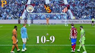 Man City vs Atletico madrid | Longest Penalty Shootout Ever | PES 23 Gameplay #haland