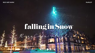 relaxing city snow at night 눈 내리는 도시 야경 그리고 감미로운 음악