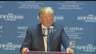 Donald Trump Talks Border Control In New Hampshire