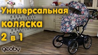 Детская универсальная коляска 2 в 1 Geoby (Джоби) C3018 видео обзор коляски.