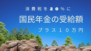 消費税を20％に国民年金の受給額をプラス１０万円