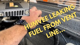 Humvee Fuel Pump Causing a Leak From Vent Lines and Starting Issues… Fixed Part 1