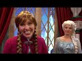 anna and elsa from disney frozen official debut at epcot s norway pavilion meet and greet