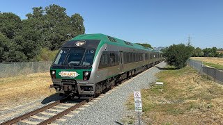 Sonoma–Marin Area Rail Transit [SMART] Trains In Novato Hamilton (7/11/24)