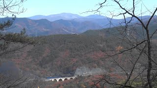 SL銀河－早池峰山八景－遠野市宮守町岩根橋