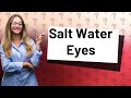 Can I wash my eye with salt water?