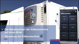 Einfach am Handy die Daten des Kühlgeräts abrufen und auswerten - per TrailerConnect® beSmart App