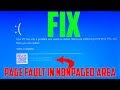 How to fix Windows 10 error Page Fault In Nonpaged Area