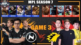 NXP vs ONIC PH GAME 3 | MPL PH Season 7