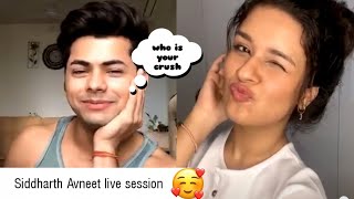 Who is your crush 💘 | Siddharth Nigam asking to Avneet Kaur ❤️
