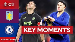 Aston Villa v Chelsea | Key Moments | Fourth Round Replay | Emirates FA Cup 2023-24