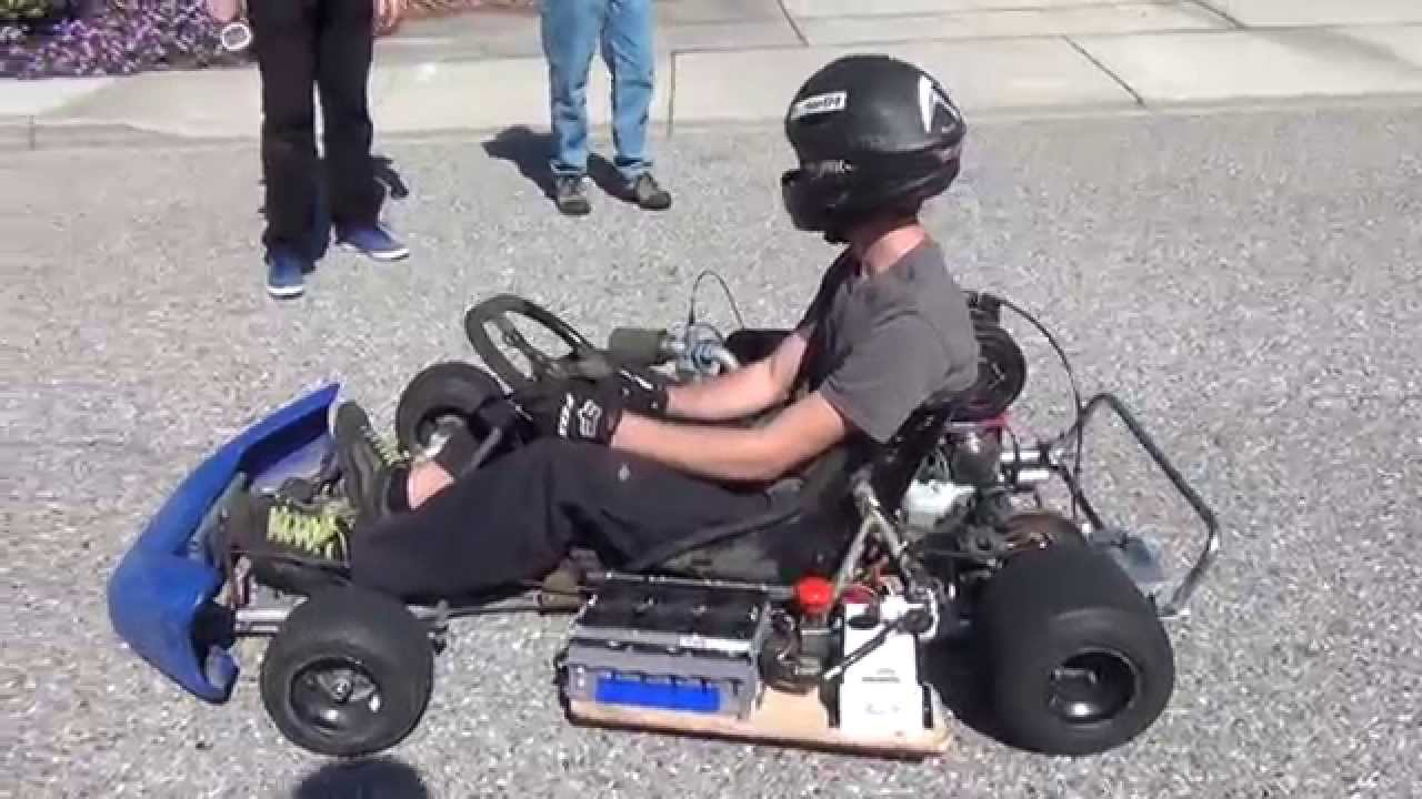 Senior Project Hybrid Kart First Drive Hybrid Mode Youtube