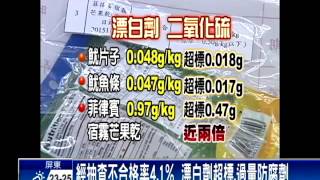 抽查市售年貨  發現過量漂白劑、防腐劑－民視新聞