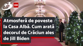 Atmosferă de poveste la Casa Albă. Cum arată decorul de Crăciun ales de Jill Biden