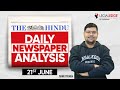 The HINDU for CLAT (21th June) | Current Affairs by LegalEdge | Daily Newspaper Analysis (Hindi)