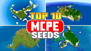 Top 10 Survival Island Seeds For Minecraft Bedrock 1.21!