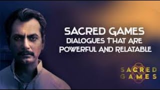 Best Dialogues of Sacred Games | Best Dialogues By Ganesh Gaitonde | Netflix | Movie Mania