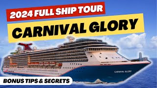 Carnival Glory 2024 Full Ship Tour | Bonus Tips & Secrets