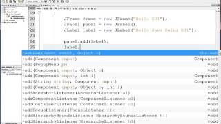 Java Swing GUIs Intro 02 JPanel Font Color