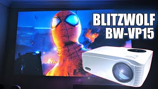 BlitzWolf BW-VP15 Home Cinema Projector - 7000 Lumens - Massive 200" PS5 Gaming