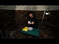 39f extreme cold camping in the warmest hot tent trying a new portable coffee machine