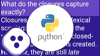 What do lambda function closures capture?