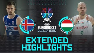 Iceland 🇮🇸 vs Hungary 🇭🇺  | Extended Highlights | FIBA EuroBasket 2025 Qualifiers