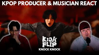 Musicians react \u0026 analyze ♡ KickFlip - Knock Knock