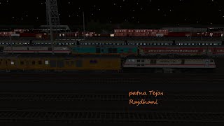 Patna Tejas Rajdhani MGS To AlD || Route Msts Delcalv2  Route New WAP7 GZB Decoration Repent