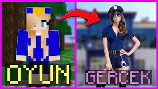 MİNECRAFT PARODİLERİ GERÇEK YÜZLERİ 😱 - Kaslı Kerem Komiser, Kissy Missy, Gerçek Hayat Minecraft