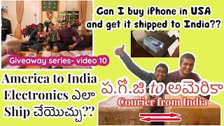 Courier from India to USA | iPhone shipping to India | USA Telugu Vlogs  | Telugu Vlogs from USA