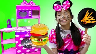 Wendy Pretend Play Minnie Mouse Kitchen Cooking Toy Restaurant Play Set