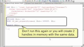 SQL2008DevVol5 Lab3 2 PreparingXMLGoodVideo