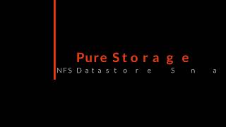 FA File NFS Datastore Snapshot Management and Restoration