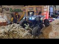 custom 1 10 scale scx24 rc atv 4 wheeler quick run on the rocks.