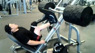 james encinas bk amputee 1,125lbs leg press!