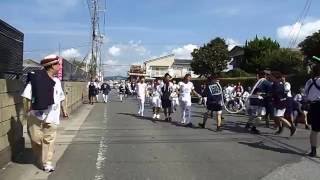 20160917 1015やわたんまち1日目年番神明町町内廻り北原交差点に向かう