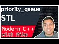 C++ STL std::priority_queue (a container adaptor)  | Modern Cpp Series Ep. 133