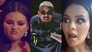 Selena Gomez Responds To Viral Chris Brown Reaction