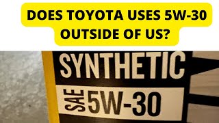 Toyota runs better on 5W-30 or 0W-20? What is the best viscosity for Toyota/Lexus vehicles.