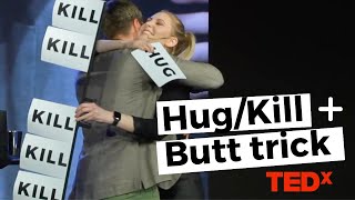 Magic trick on TEDx - Hug or Kill?