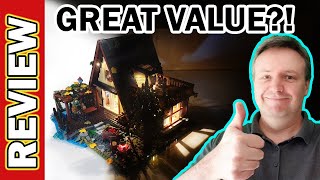 GREAT Value?!  A-Frame Cabin Retro House Delight Day and Night LED Unboxing & Review F9013 FUNWHOLE