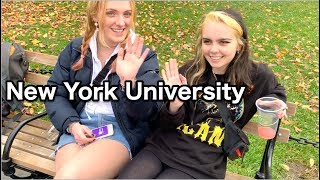 Fashionable NYU students interview
