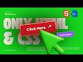 Animated Button Tutorial | HTML & CSS | Create glowing CSS Button Effects