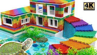 DIY - How To Build Villa Has Aquarium From Magnetic Balls (Satisfying) | Magnet World Series